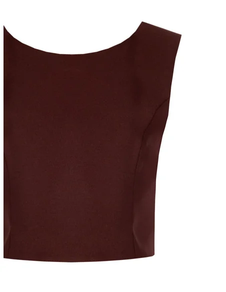 Crop Top Morbido In Envers Satin Rinascimento