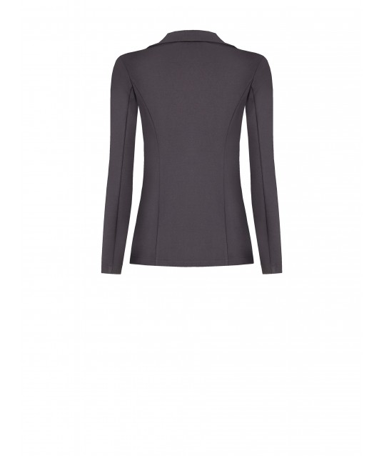 Rinascimento Double-Breasted Blazer Jacket in Scuba Crepe
