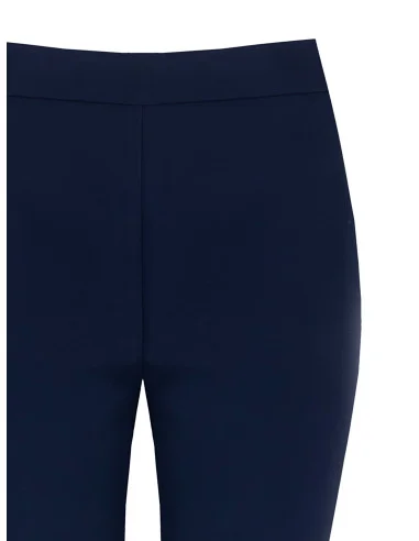Pantalon évasé en tissu technique avec fermeture éclair sur le côté – Rinascimento