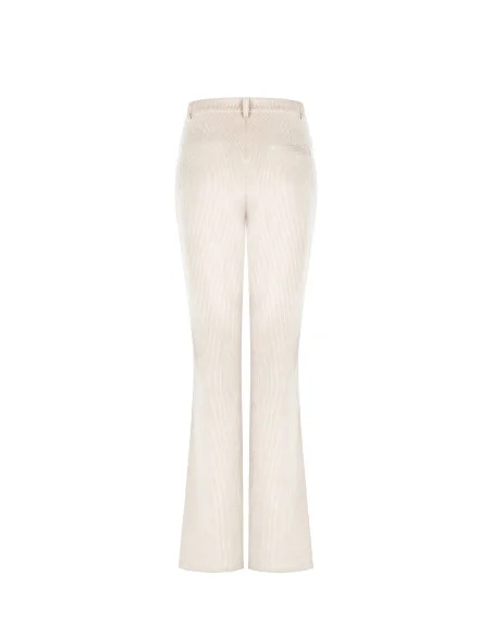 Pantalon évasé en velours côtelé avec poches avant « Rinascimento »