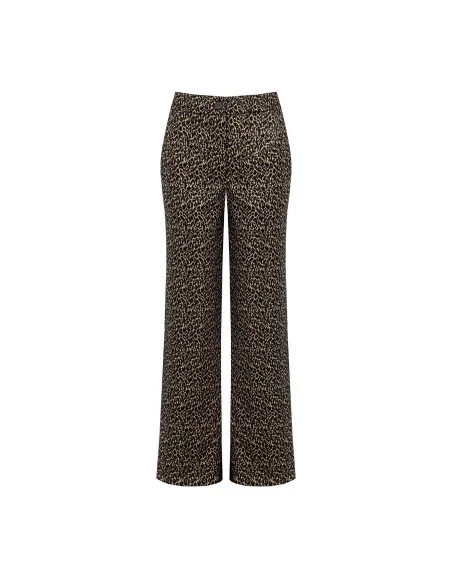 Pantalon droit à motifs tachetés avec poches « Rinascimento »