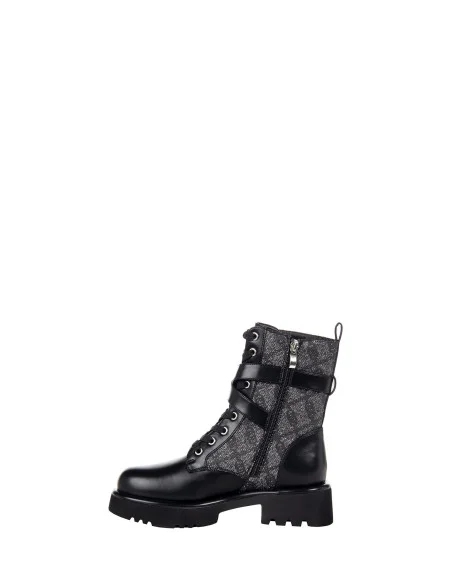Bottines à lacets avec détail pailleté et motif du logo Rinascimento