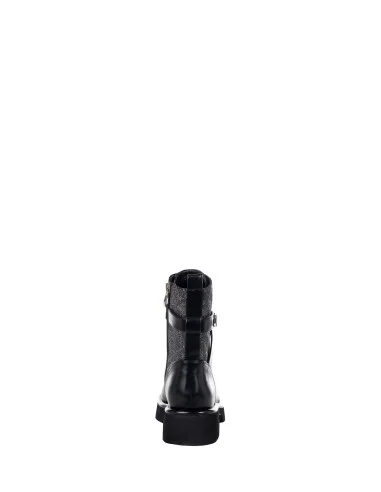 Bottines à lacets avec détail pailleté et motif du logo Rinascimento