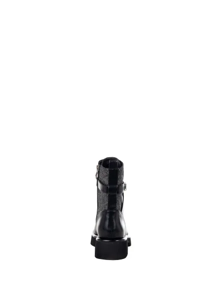 Bottines à lacets avec détail pailleté et motif du logo Rinascimento