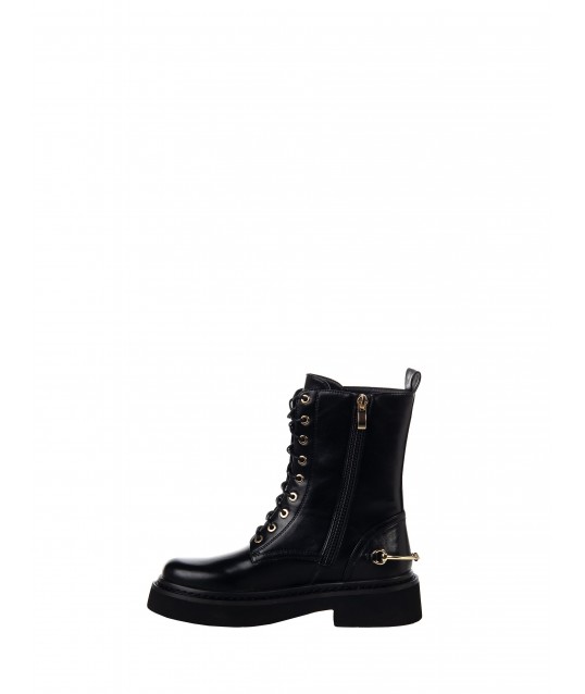 Bottines « Rinascimento » avec motif métallique au talon