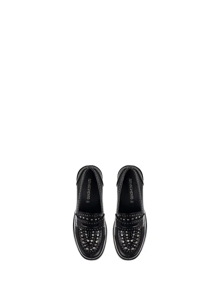 Mocassins à clous et strass « Rinascimento »