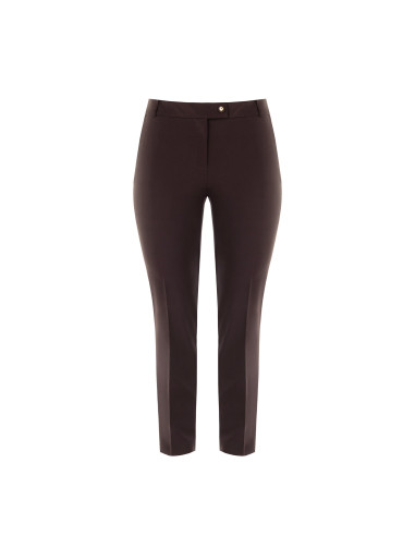 Pantaloni Curvy A Sigaretta In Tessuto Tecnico Con Elastico Dietro Rinascimento Curvy