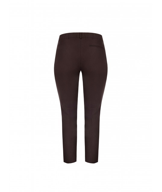 Pantalon cigarette pour femmes rondes en tissu technique avec élastique à l'arrière - Rinascimento Curvy