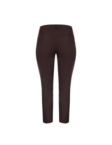 Pantaloni Curvy A Sigaretta In Tessuto Tecnico Con Elastico Dietro Rinascimento Curvy