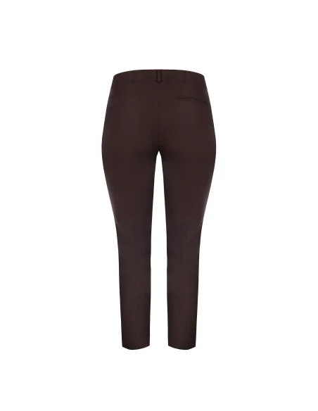 Pantaloni Curvy A Sigaretta In Tessuto Tecnico Con Elastico Dietro Rinascimento Curvy
