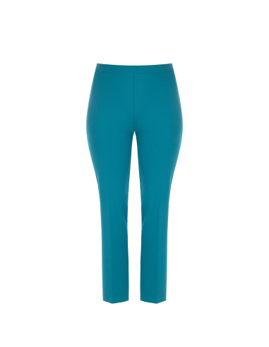 Pantalon droit pour femmes rondes en crêpe scuba avec élastique à l'arrière - Rinascimento Curvy