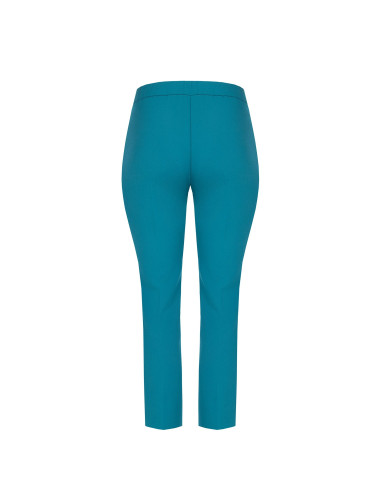 Pantalon droit pour femmes rondes en crêpe scuba avec élastique à l'arrière - Rinascimento Curvy