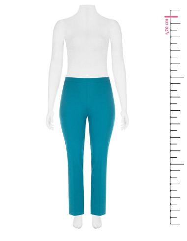 Pantalon droit pour femmes rondes en crêpe scuba avec élastique à l'arrière - Rinascimento Curvy