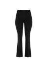 Pantaloni Curvy Flare In Scuba Crepe Con Elastico Dietro E Zip Laterale Rinascimento Curvy
