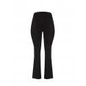 Pantaloni Curvy Flare In Scuba Crepe Con Elastico Dietro E Zip Laterale Rinascimento Curvy