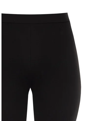 Curvy Flare Trousers in Scuba Crepe with Elasticated Waist at the Back and Side Zip – Rinascimento Curvy