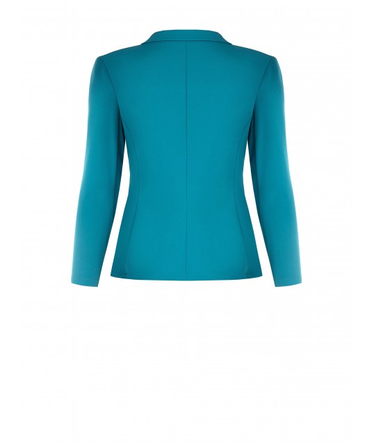 Giacca Blazer Curvy Sfiancata In Scuba Crepe Con Bottone Abbinato Rinascimento Curvy