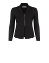 Giacca Blazer Curvy Sfiancata In Scuba Crepe Con Zip Logo Rr Rinascimento Curvy