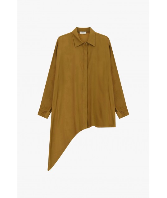 Camicia Asimmetrica Con Colletto Classico E Polsini Dixie