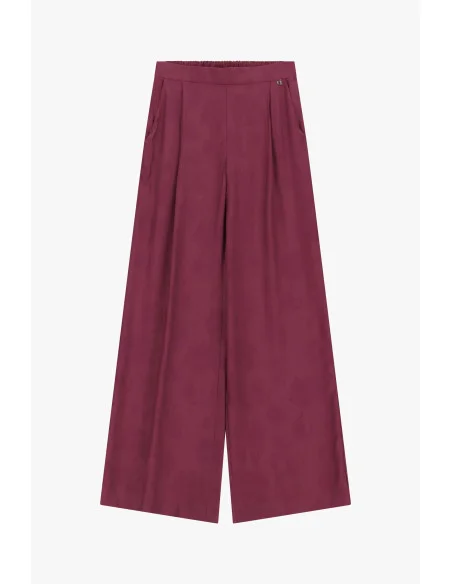 Pantaloni Palazzo Con Pinces E Vita Elastica Dixie