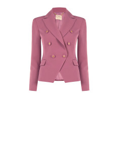 Veste blazer courte cintrée en tissu technique « Rinascimento »