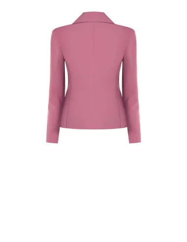 Short, Fitted Blazer Jacket in Rinascimento Technical Fabric