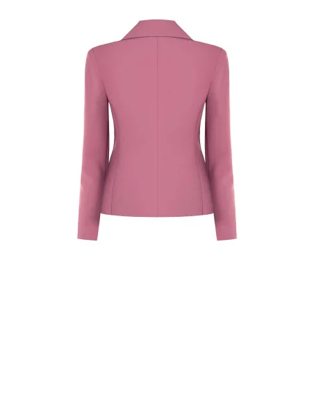 Short, Fitted Blazer Jacket in Rinascimento Technical Fabric