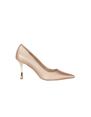 Décolleté Stiletto Glitter Con Tacco Alto In Metallo Rinascimento