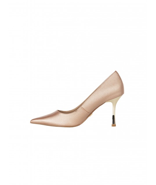 Rinascimento Glitter Stiletto Pumps with High Metal Heels