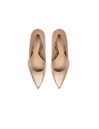 Rinascimento Glitter Stiletto Pumps with High Metal Heels