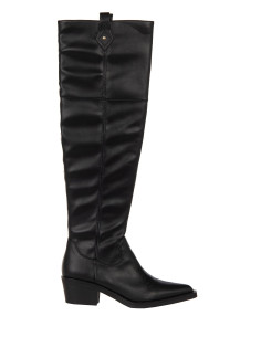 Rinascimento Faux Leather High-Top Cowboy Boots