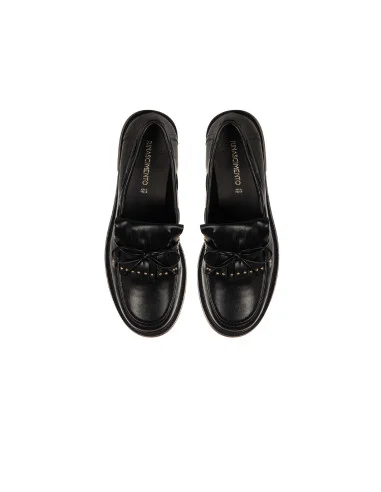 Faux-leather Loafers with Small Decorative Studs by Rinascimento