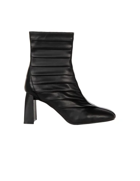 Bottines à bout pointu en simili cuir plissé, à talon carré « Rinascimento »