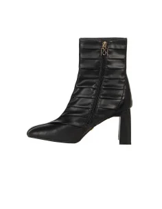 Bottines à bout pointu en simili cuir plissé, à talon carré « Rinascimento » 2