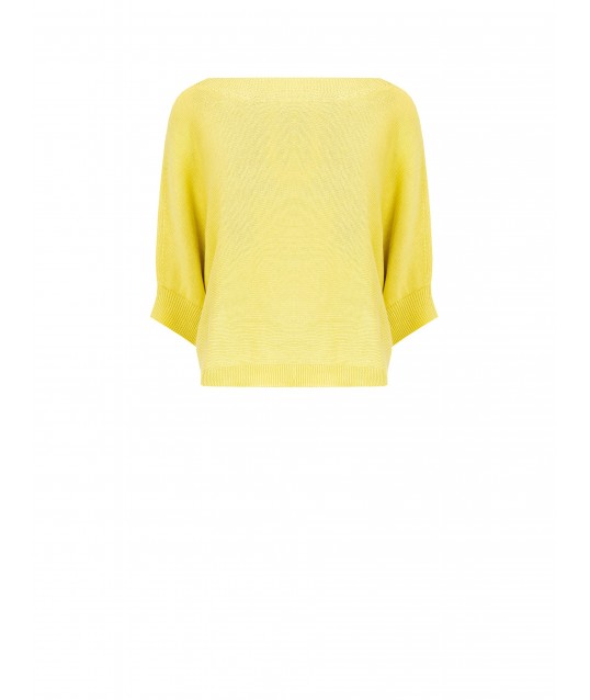 Pull ample en coton à manches chauve-souris « Rinascimento »