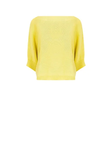 Pull ample en coton à manches chauve-souris « Rinascimento »