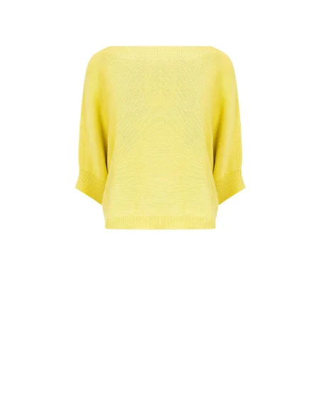 Maglia Over In Cotone Con Maniche A Pipistrello Rinascimento