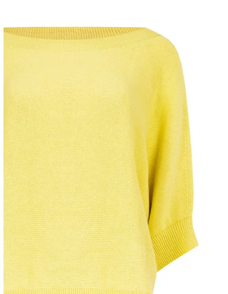 Maglia Over In Cotone Con Maniche A Pipistrello Rinascimento