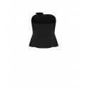 Top Curvy Peplo In Scuba Crepe Con Rever In Raso Rinascimento Curvy