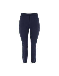 Pantaloni Curvy A Sigaretta In Scuba Crepe Con Elastico Dietro Rinascimento Curvy