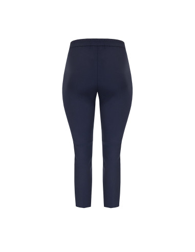 Curvy Scuba Crepe Cigarette Trousers with Elasticated Waist at the Back – Rinascimento Curvy