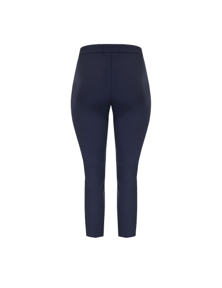 Pantaloni Curvy A Sigaretta In Scuba Crepe Con Elastico Dietro Rinascimento Curvy