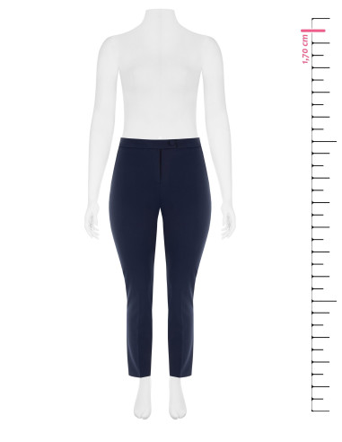 Pantaloni Curvy A Sigaretta In Scuba Crepe Con Elastico Dietro Rinascimento Curvy