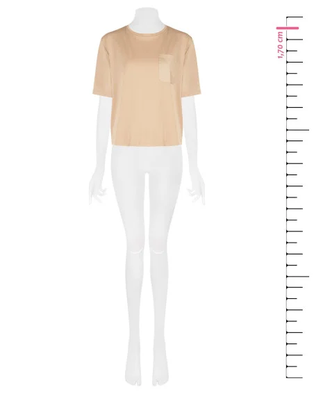Blusa Ampia Jersey Davanti E Cotone Dietro Con Taschino Rinascimento