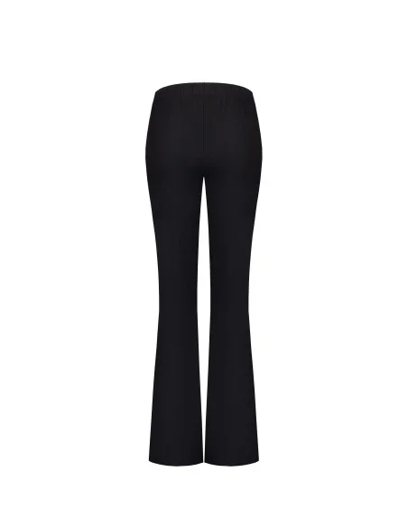 Pantaloni A Zampa In Jersey Con Elastico In Vita Rinascimento