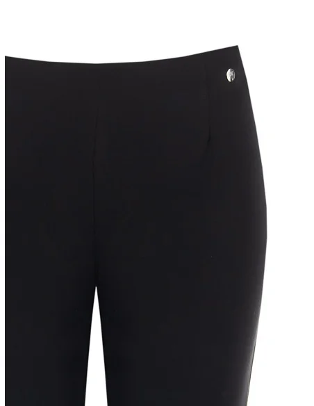 Pantaloni A Zampa In Jersey Con Elastico In Vita Rinascimento