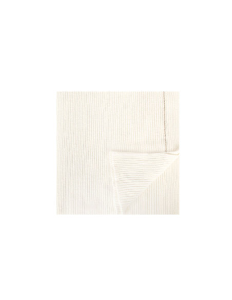 Écharpe en mélange de viscose et d'angora, ornée d'un motif en lure...