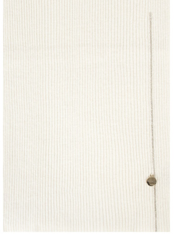 Écharpe en mélange de viscose et d'angora, ornée d'un motif en lure...