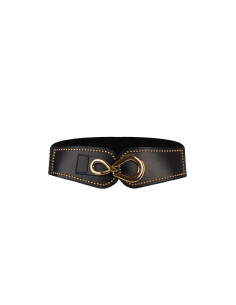 Ceinture bustier en simili cuir avec élastique et clous « Rinascime...