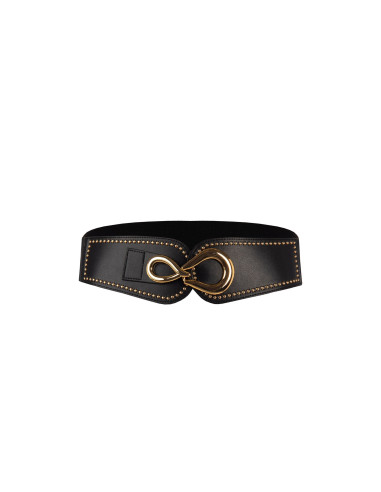 Cintura Bustier In Similpelle Con Elastico E Borchie Rinascimento